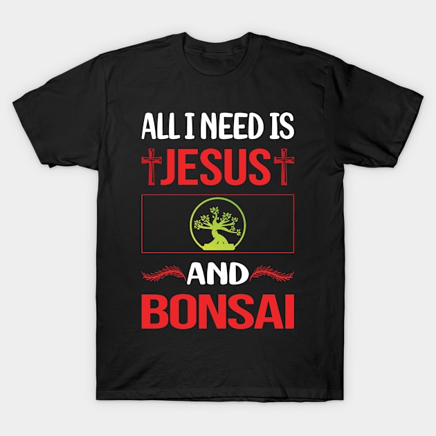 Funny Jesus Bonsai T-Shirt by Happy Life